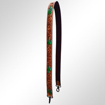 American Darling ADSTR104 Hand Tooled Genuine Leather Crossbody Handle Strap For Bags
